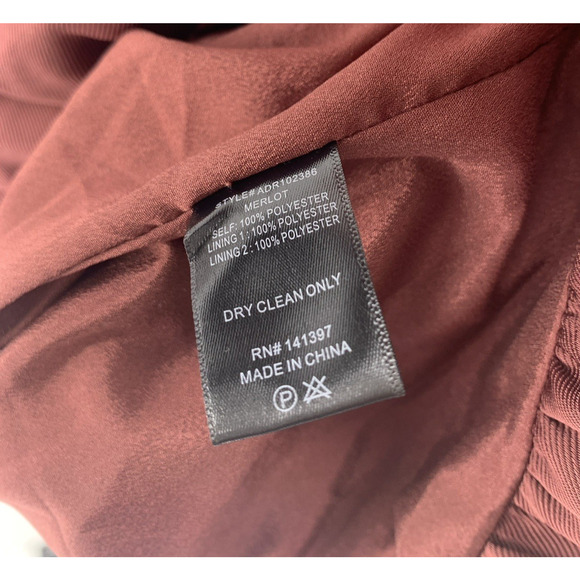 ASTR The Label Bustier Bubble Hem Mini Dress in Merlot L - Picture 10 of 13